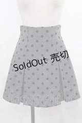 REDYAZEL / ドットフロッキーボックスプリーツミニスカート S ブラック H-25-03-12-1020-LO-SK-NS-ZH