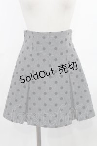 REDYAZEL / ドットフロッキーボックスプリーツミニスカート S ブラック H-25-03-12-1020-LO-SK-NS-ZH