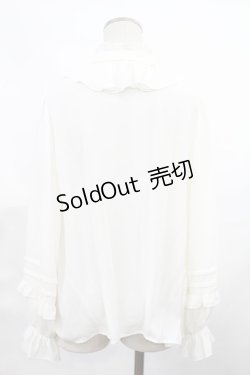 画像2: axes femme kawaii / クラシックローズ刺繍ブラウス M オフ/ブルー H-25-03-12-1025-AX-BL-NS-ZH