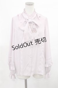 axes femme kawaii / クラシックローズ刺繍ブラウス M ピンク H-25-03-12-1026-AX-BL-NS-ZH