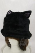 MILK / CATイヤーバケットハット  ブラック H-25-03-12-009-ML-AC-KB-ZT-K015