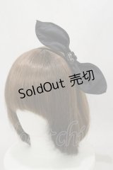 MILK / リボンカチューシャ  黒 H-25-03-12-011-ML-AC-KB-ZH