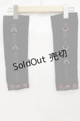 NieR Clothing / アームカバー  黒×赤 H-25-03-12-013-PU-ZA-KB-ZH
