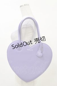 MILK / 45thハートバッグ  パープル H-25-03-12-016-ML-BG-KB-ZH