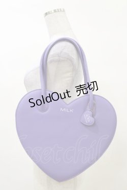画像1: MILK / 45thハートバッグ  パープル H-25-03-12-016-ML-BG-KB-ZH