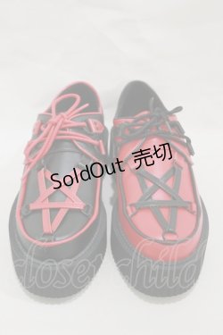 画像1: KILL STAR / Hexellent Creepersシューズ UK6(約24.5cm) レッド H-25-03-12-002-SL-SH-KB-ZH