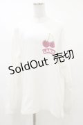 LAND by MILKBOY / CHERRY L.S. TEE M ホワイト H-25-03-12-029-MB-TO-KB-ZH