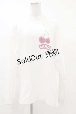 画像1: LAND by MILKBOY / CHERRY L.S. TEE M ホワイト H-25-03-12-029-MB-TO-KB-ZH