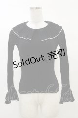MILK / フリルカラー  黒 H-25-03-12-033-ML-TO-KB-ZH