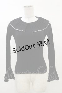 MILK / フリルカラー  黒 H-25-03-12-033-ML-TO-KB-ZH