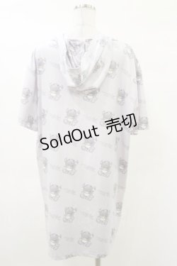 画像2: NieR Clothing / プリントロングプルパーカー  グレー H-25-03-12-039-PU-TO-KB-ZH