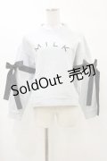 MILK / Ribbon stringトップス  サックス H-25-03-12-041-ML-TO-KB-ZH