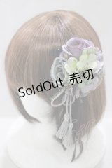 Triple fortune / タッセル付コサージュ  ラベンダー H-25-03-13-031-EL-AC-KB-ZH