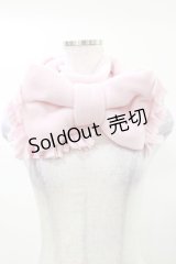 tendresseepine / フリースビッグリボンマフラー  ピンク H-25-03-13-1010-LO-ZA-NS-ZH