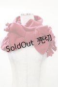 tendresseepine / フリースビッグリボンマフラー  レッド H-25-03-13-1011-LO-ZA-NS-ZH