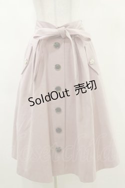画像1: LIZ LISA / ウエストリボンミモレ丈スカート Free ピンク H-25-03-13-1064-LO-SK-NS-ZH