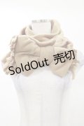 tendresseepine / フリースビッグリボンマフラー  ベージュ H-25-03-13-1012-LO-ZA-NS-ZH