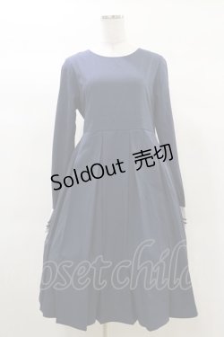 画像3: FLC / 皆方由衣コラボ/襟付きプリーツワンピース L ネイビー H-25-03-13-1070-LO-OP-NS-ZH