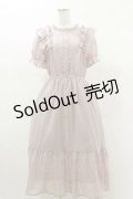 axes femme / ボリュームフリルワンピース M ピンク H-25-03-13-1079-AX-OP-NS-ZH