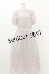 axes femme / ボリュームフリルワンピース M ピンク H-25-03-13-1079-AX-OP-NS-ZH