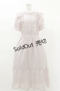 画像1: axes femme / ボリュームフリルワンピース M ピンク H-25-03-13-1079-AX-OP-NS-ZH