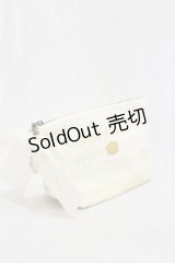 Amavel / Melt Chocolateポーチ  アイボリー H-25-03-13-1026-CA-ZA-NS-ZH