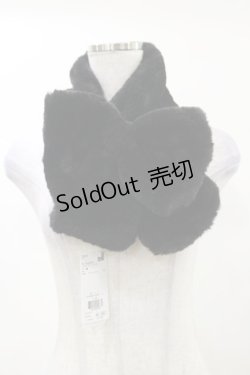 画像1: axes femme POETIQUE / リボンファーマフラー  ブラック H-25-03-13-1003-AX-ZA-NS-ZH