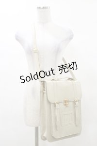 Fi.n.t / ダブルベルト縦型サッチェルバッグ  IVORY H-25-03-13-1030-CA-BG-NS-ZH