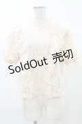 E hyphen world gallery / レースフリルブラウス M ピンク H-25-03-13-1034-LO-BL-NS-ZH