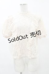 E hyphen world gallery / レースフリルブラウス M ピンク H-25-03-13-1034-LO-BL-NS-ZH