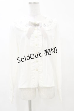 画像1: Amavel / ハートの紋章ヴィンテージバックルブラウス Free オフ H-25-03-13-1035-CA-BL-NS-ZH