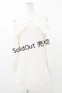 Ank Rouge / オフショルリボンニットワンピース M オフ H-25-03-13-1051-CA-OP-NS-ZH