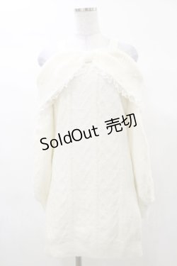 画像1: Ank Rouge / オフショルリボンニットワンピース M オフ H-25-03-13-1051-CA-OP-NS-ZH