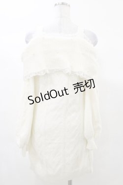 画像2: Ank Rouge / オフショルリボンニットワンピース M オフ H-25-03-13-1051-CA-OP-NS-ZH