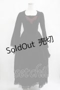 alice auaa / 別珍ロングワンピース  黒 H-25-03-13-006-AA-OP-KB-ZH