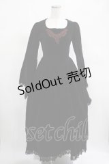 alice auaa / 別珍ロングワンピース  黒 H-25-03-13-006-AA-OP-KB-ZH