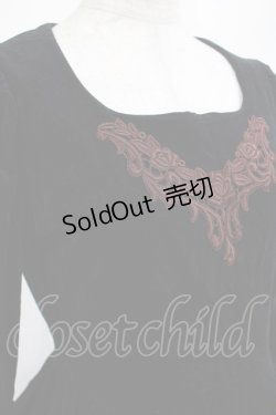 画像4: alice auaa / 別珍ロングワンピース  黒 H-25-03-13-006-AA-OP-KB-ZH