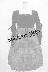 Jane Marple / 異素材ワンピース M ブラック H-25-03-13-008-JM-OP-KB-ZH