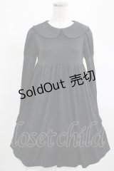 Moi-meme-Moitie / バックボタンワンピース  黒 H-25-03-13-009-MO-OP-KB-ZH
