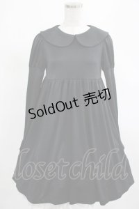 Moi-meme-Moitie / バックボタンワンピース  黒 H-25-03-13-009-MO-OP-KB-ZH