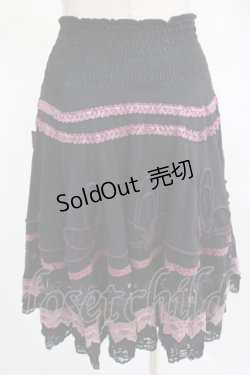 画像2: Ozz oneste / 刺繍レーススカート　  黒 H-25-03-13-011-OO-SK-KB-ZH