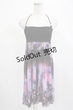 画像1: Ozz oneste / 2Wayスカート/キャミ  黒×紫系 H-25-03-13-014-OO-TO-KB-ZH