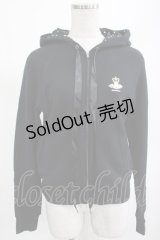 Jane Marple / ロゴプリントパーカー M ブラック H-25-03-13-019-JM-TO-KB-ZH