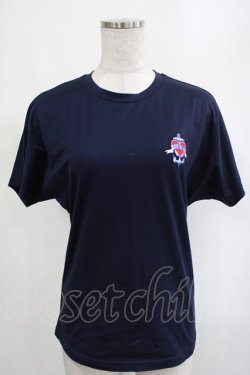 画像1: Jean Paul GAULTIER / ワッペン刺繍カットソー 38 ネイビー H-25-03-13-021-GO-TO-KB-ZH