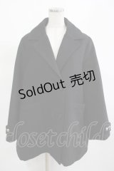 Amilige / バックレースアップPコート  ブラック H-25-03-13-026-PU-CO-KB-ZH