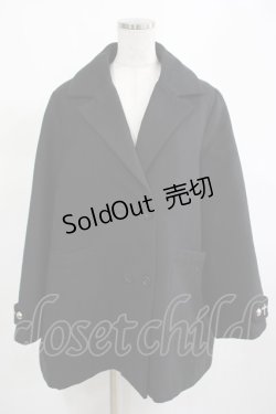 画像1: Amilige / バックレースアップPコート  ブラック H-25-03-13-026-PU-CO-KB-ZH
