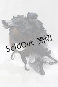 MARBLE / ベール付リボンボンネット  黒 H-25-03-13-027-GO-AC-KB-ZH