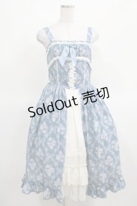 axes femme kawaii / クラシックローズジャンスカ M ブルー H-25-03-14-001-AX-OP-NS-ZH
