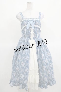 画像1: axes femme kawaii / クラシックローズジャンスカ M ブルー H-25-03-14-001-AX-OP-NS-ZH