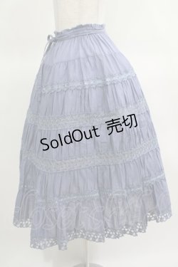画像3: PINK HOUSE / ローズレースはしごリボンスカート Free ブルー H-25-03-14-024-LO-SK-NS-ZH